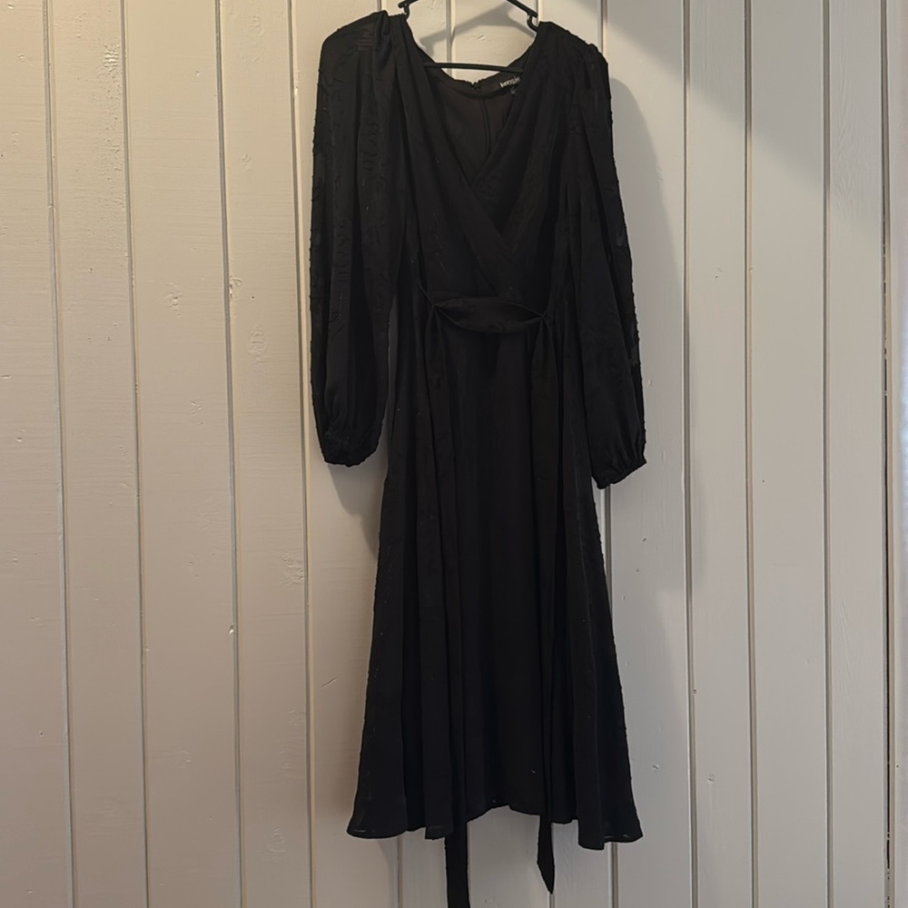Kensie Womens Chiffon Fit & Flare Dress